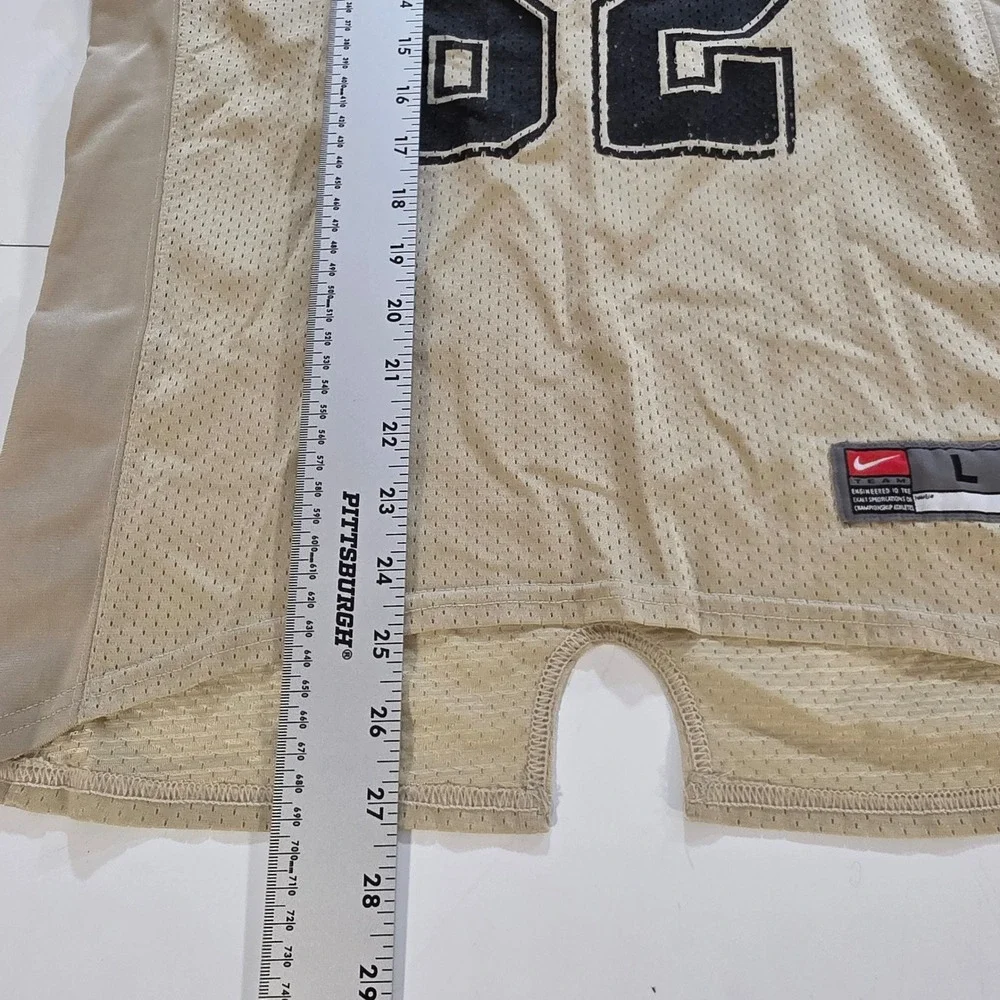 Nike Purdue Boilermakers Football Jersey Youth Large Gold Black #62 Mesh Team
